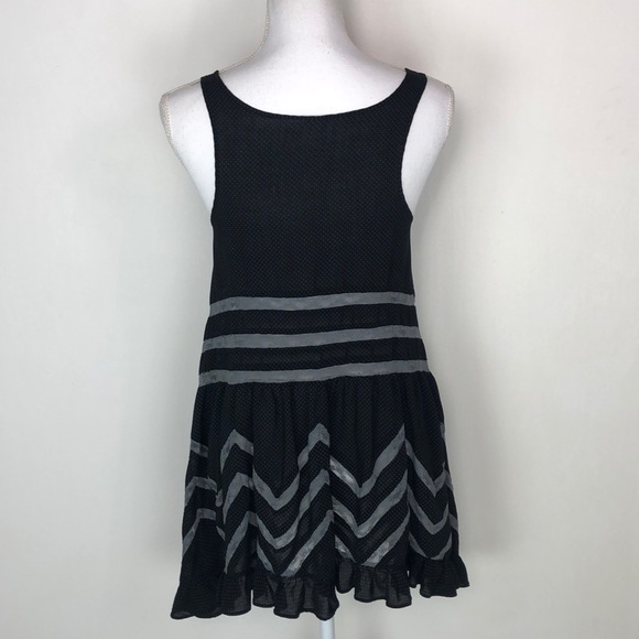 SOLD Free People Voile Polka Dot Lace Trim Tunic - Picture 3 of 5